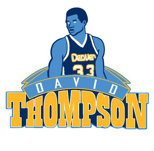 Denver Nuggets David Thompson Logo fabric transfer